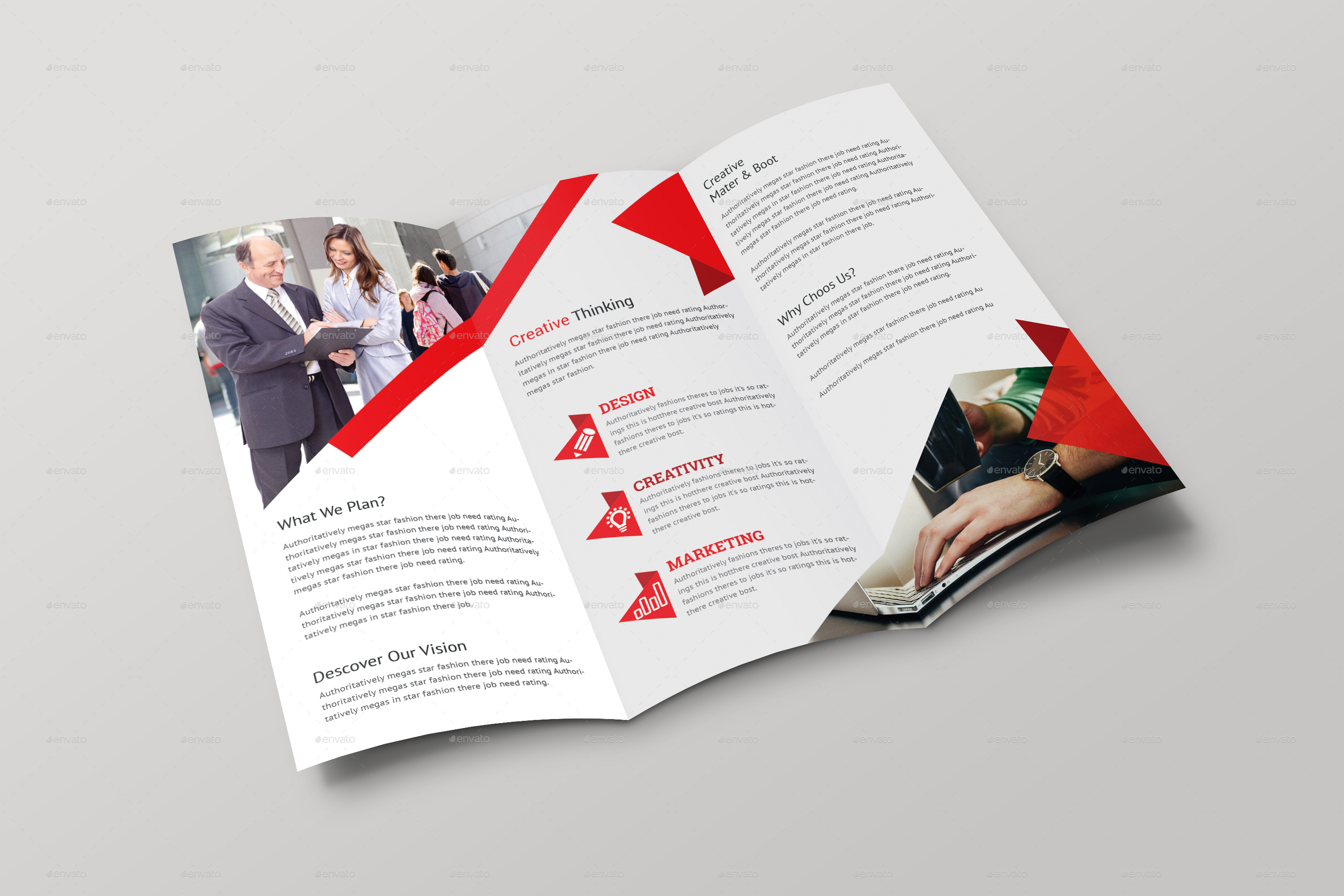 Corporate Trifold Brochure in Brochure Templates - product preview 4