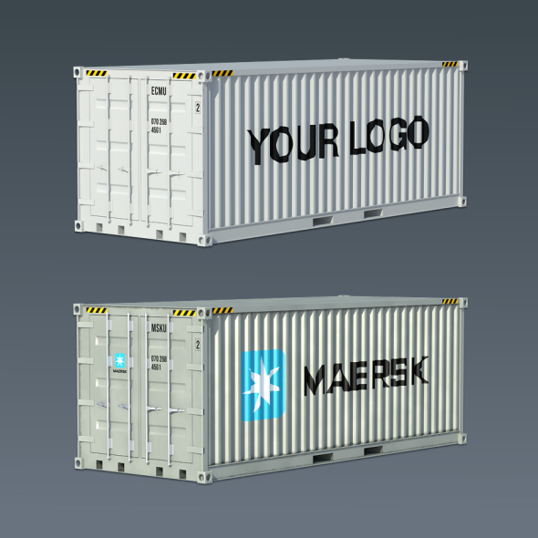Cargo Container With - 3Docean 21999917