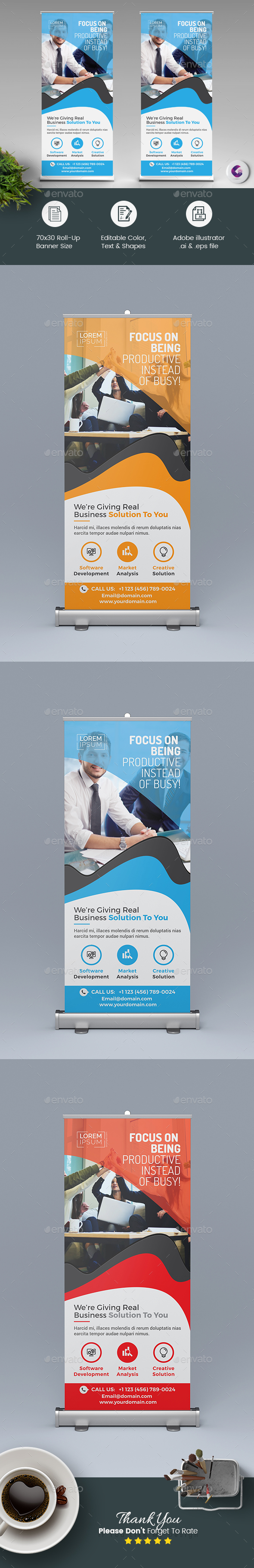 Roll-up Banner - Signage Print Templates