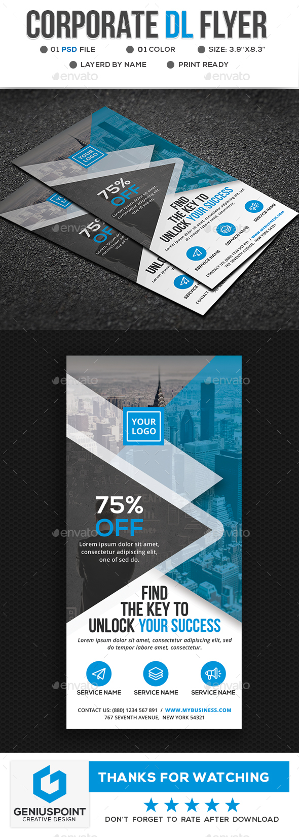 Corporate DL Flyer - Corporate Flyers