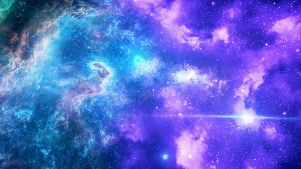 Travel Through Abstract Nebulae in Deep Space