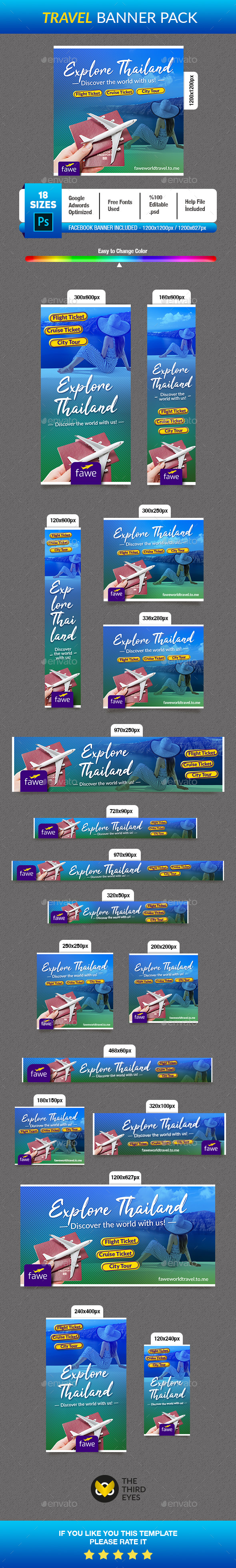 Travel Banner - Banners & Ads Web Elements