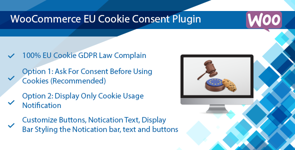 WooCommerce EU Cookie Consent Plugin, Wordpress GDPR Compliance - CodeCanyon Item for Sale