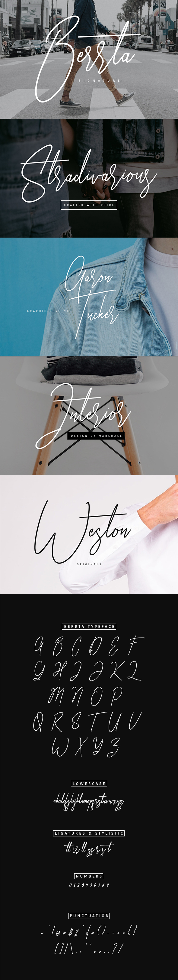 Berrta Signature Typeface - Calligraphy Script