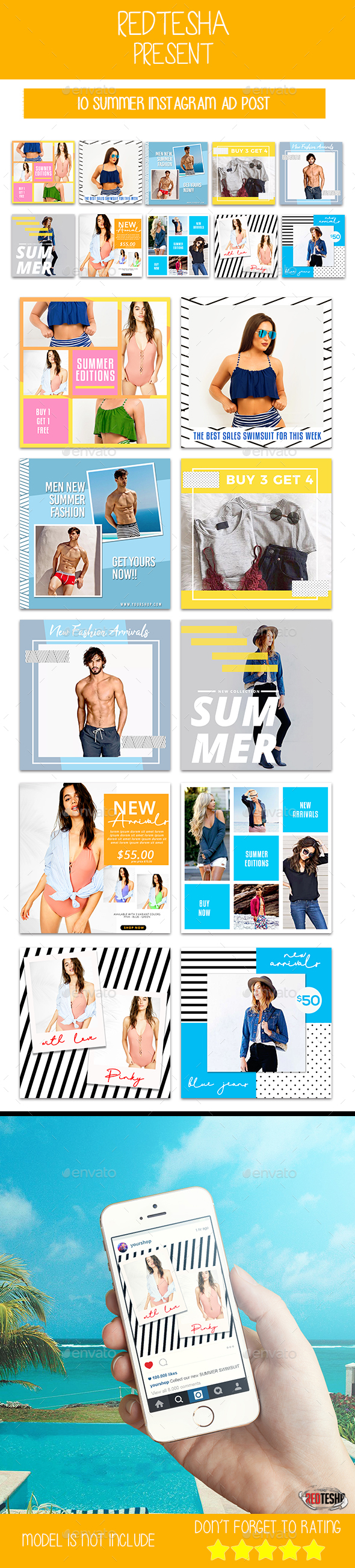 Instagram Fashion Banner #11 - Banners & Ads Web Elements