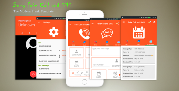 Buzy Fake Call and SMS | Android Studio Project | Admob Ads | Beautiful UI | Material Design - CodeCanyon Item for Sale