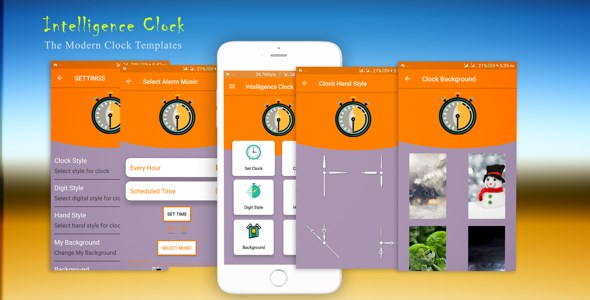 Intelligence Clock - Material Design, Admob Ads, Firebase Notify, Beautiful UI, Modern Technology - CodeCanyon Item for Sale