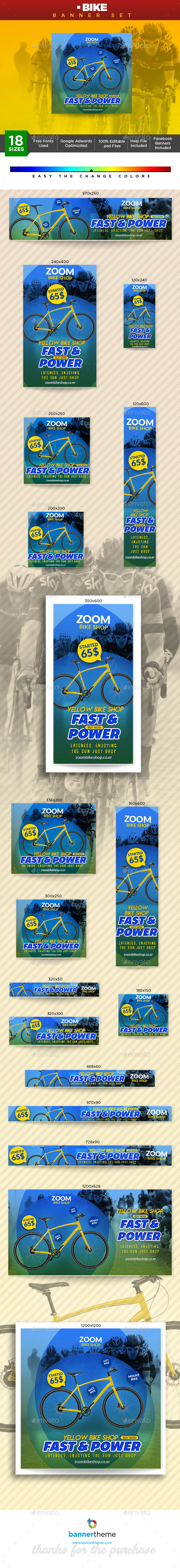 Bike Banner - Banners & Ads Web Elements