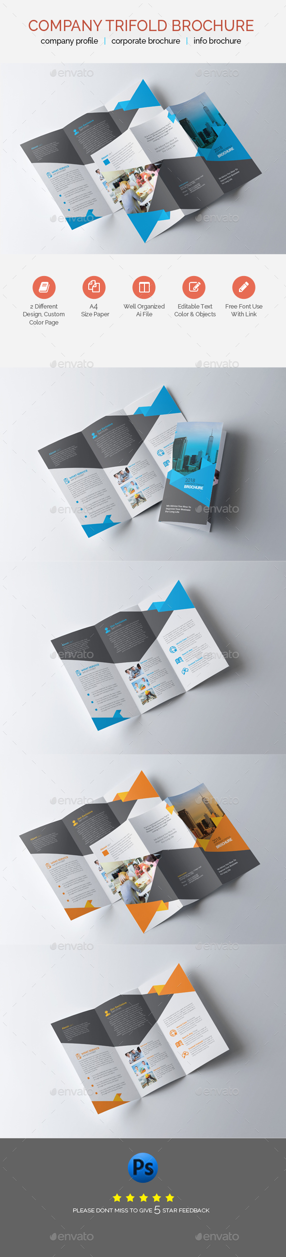 Business Trifold Brochure - Brochures Print Templates
