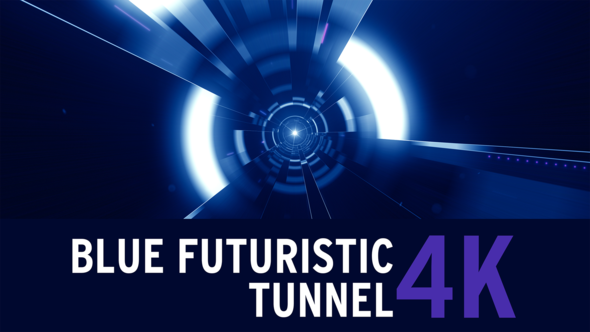 Blue Futuristic  Tunnel