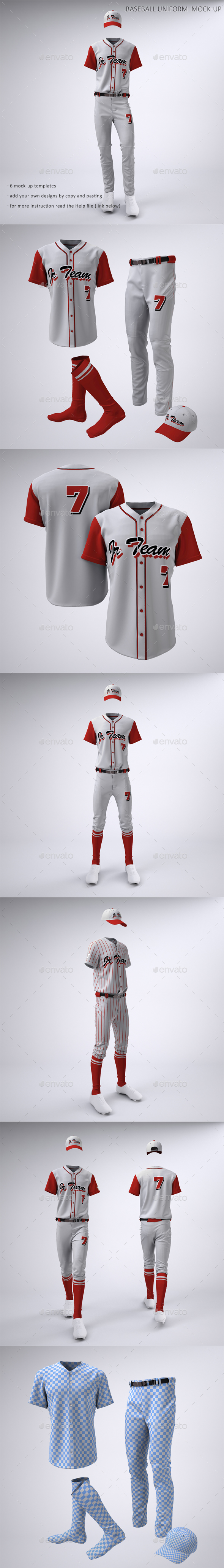Design a Baseball Jersey / Uniform Photoshop Tutorial & Template 