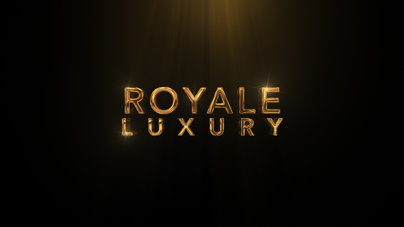 Golden Titles Cinematic  - Royale Luxury Gold Pack