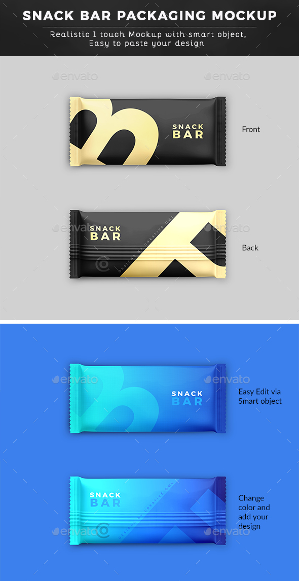 Download Chocolate Or Snack Bar Mockup By Mockupcrew Graphicriver