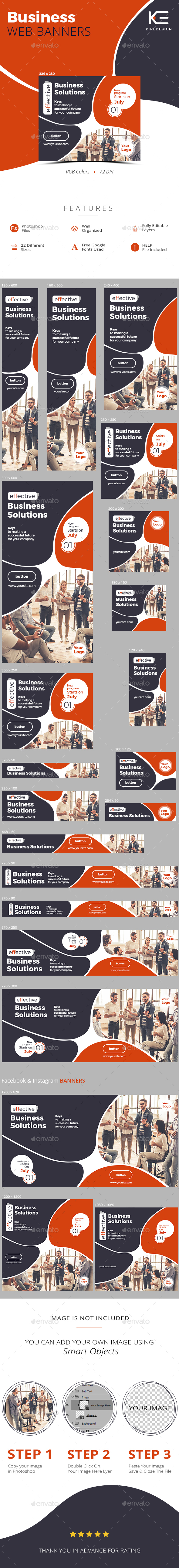 Business Web Banners - Banners & Ads Web Elements