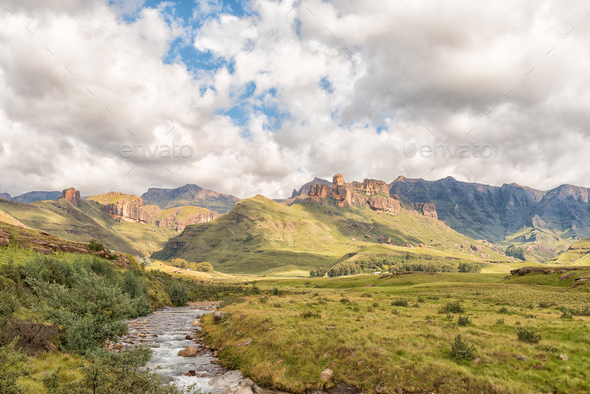 Garden Castle in the Drakensberg near Underberg - Stock Photo - Images