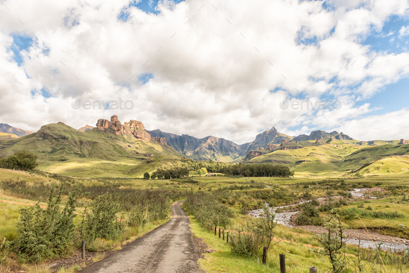 Garden Castle in the Drakensberg near Underberg - Stock Photo - Images