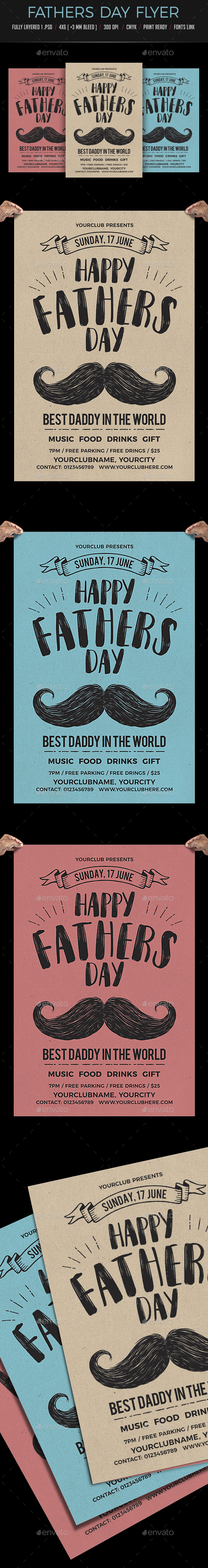 Fathers Day Flyer - Clubs & Parties Events