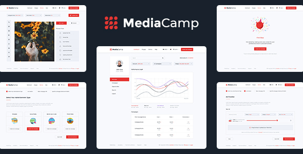 Mediacamp - Online Advertising PSD Template - Marketing Corporate