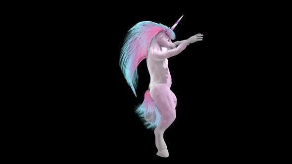 Unicorn gogo dancer with alpha alt