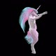 Unicorn gogo dancer with alpha - VideoHive Item for Sale
