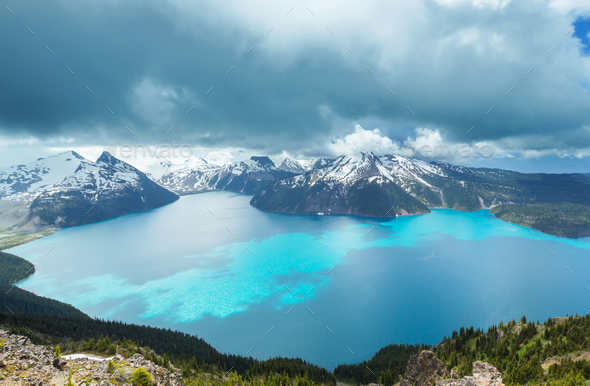Garibaldi lake - Stock Photo - Images