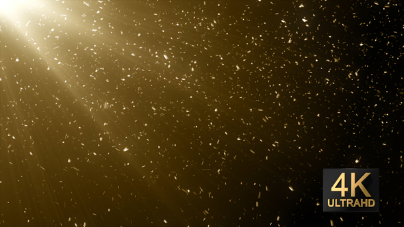 Gold Particles Background