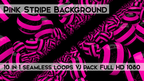 Pink Stripe Background Vj Loops Pack