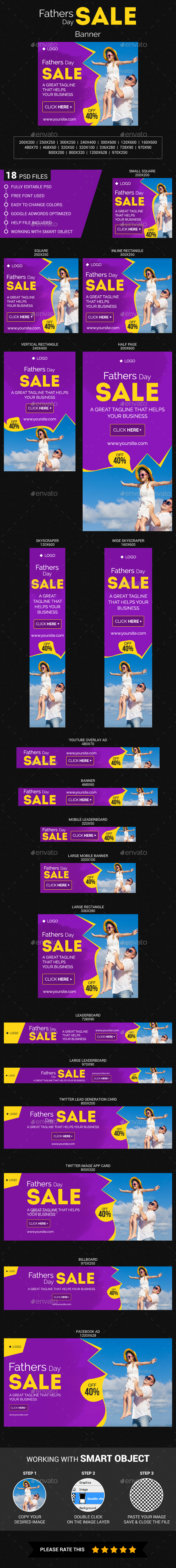 Fathers Day Sale - Banners & Ads Web Elements