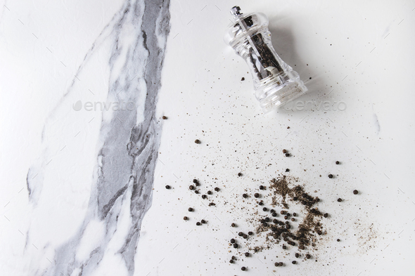 Variety of black peppers - Stock Photo - Images