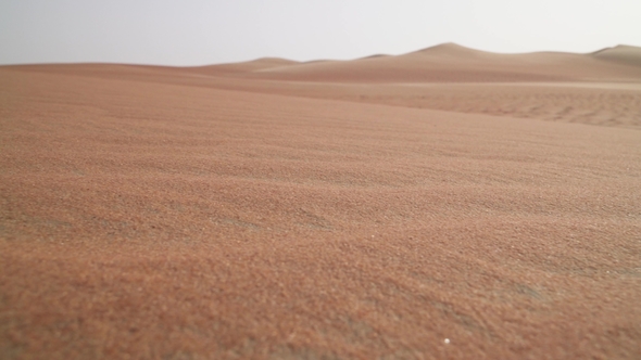 Beautiful Multi-colored Sand in Rub Al Khali Desert in United Arab Emirates alt