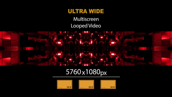 Ultra Wide HD Tunnel Sci Fi Light 01