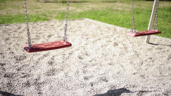 Empty Swings at Playground