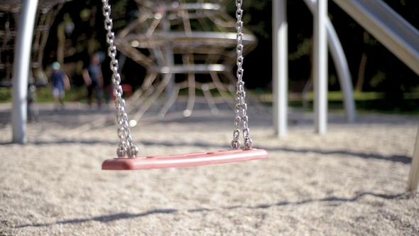 Empty Swings at Playground