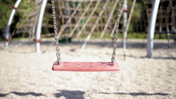 Empty Swings at Playground