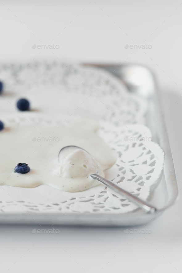 Melting Ice Cream on Spoon
