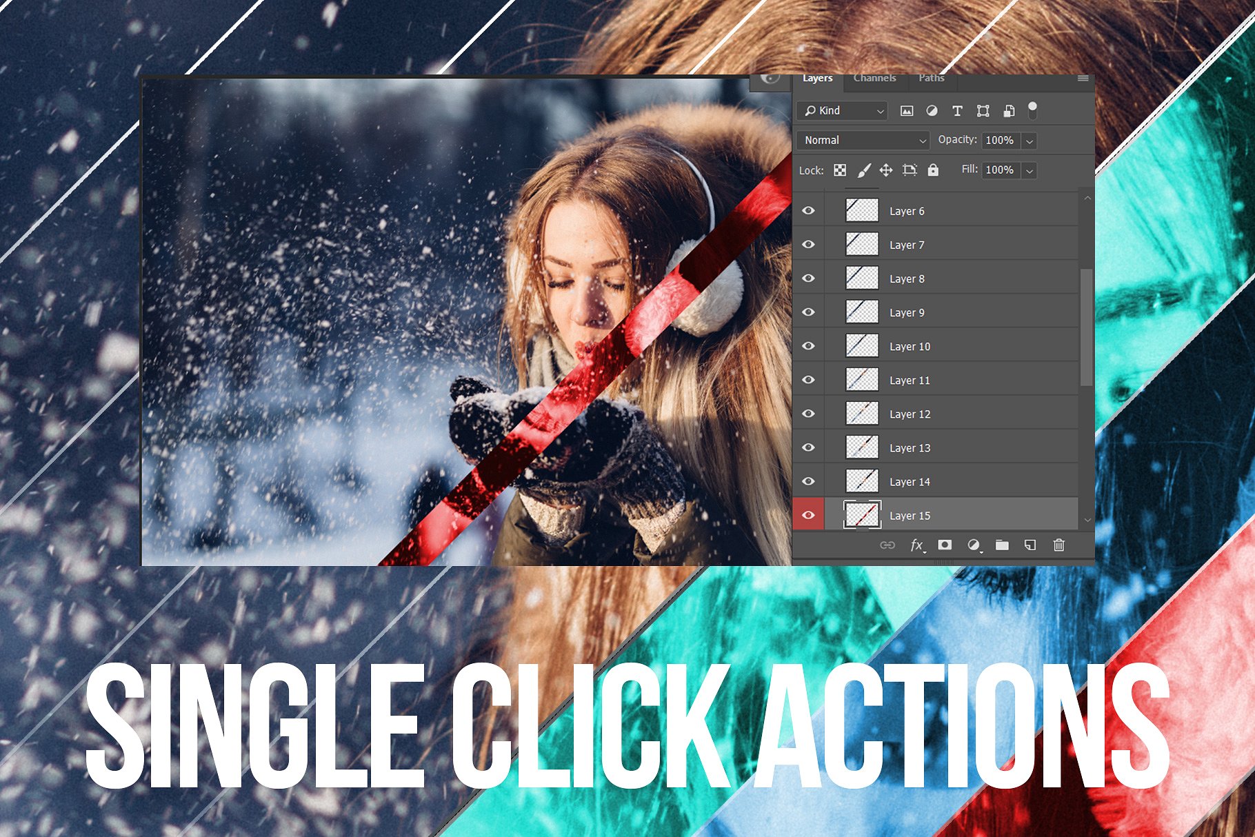 Diagonal Cut Actions for Addons GraphicRiver