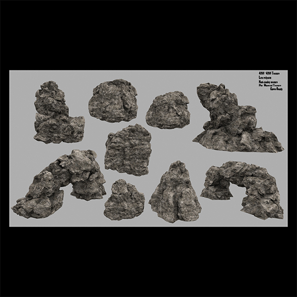 desert rocks - 3Docean 22019997