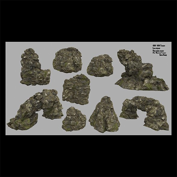 forest rocks - 3Docean 22020071