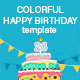 Colorful Happy Birthday Video Template - VideoHive Item for Sale