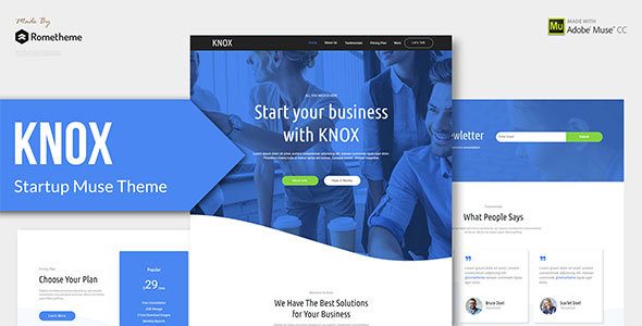KNOX - Startup - ThemeForest 22020702