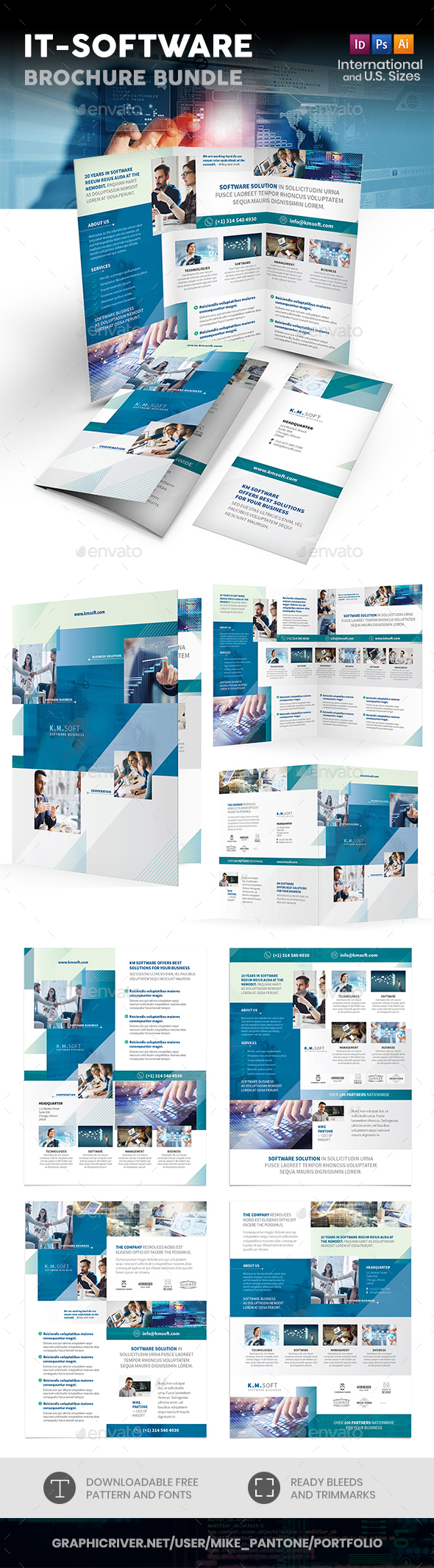 IT – Software Company Print Bundle - Informational Brochures