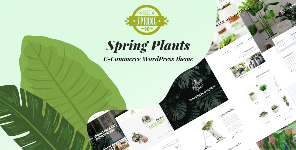 Spring Plants - Gardening & Houseplants WordPress Theme Free Downnloaad