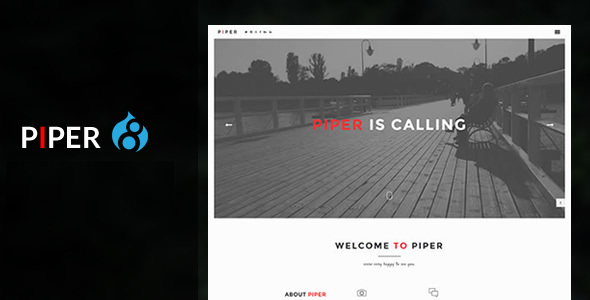 Piper - Creative Modern & Flexible Responsive Drupal Theme