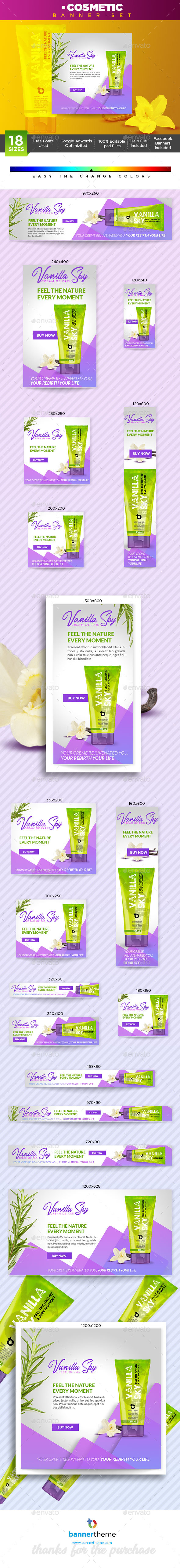 Cosmetic Banner - Banners & Ads Web Elements