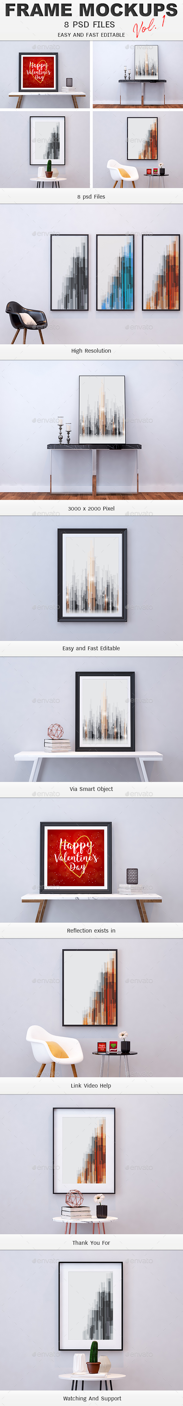 Photo Frame Mockups Vol.1 - Product Mock-Ups Graphics