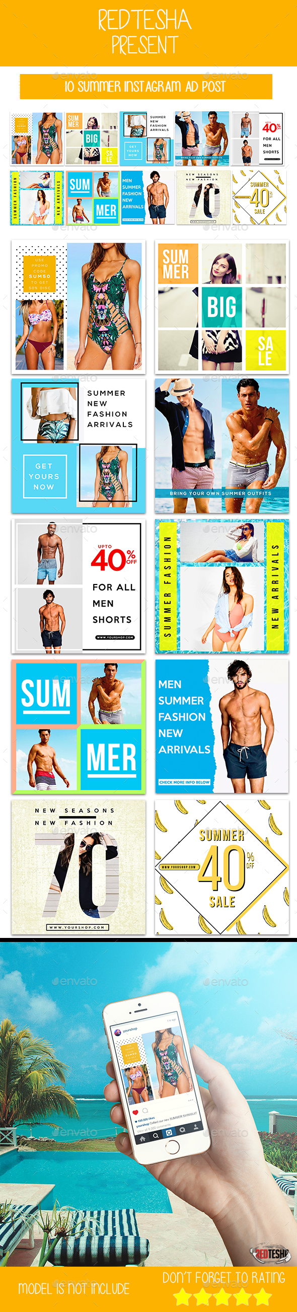 Instagram Fashion Banner #12 - Banners & Ads Web Elements