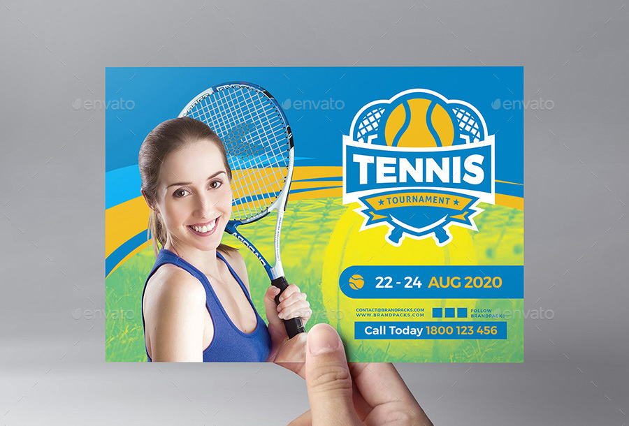 Tennis Flyer Template, Print Templates | GraphicRiver