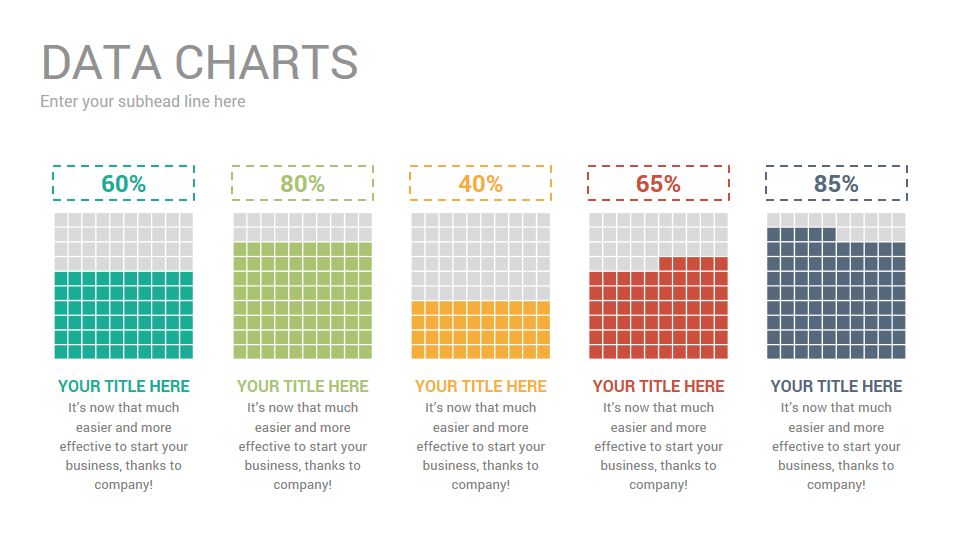 Data Charts PowerPoint Presentation Template, Presentation Templates