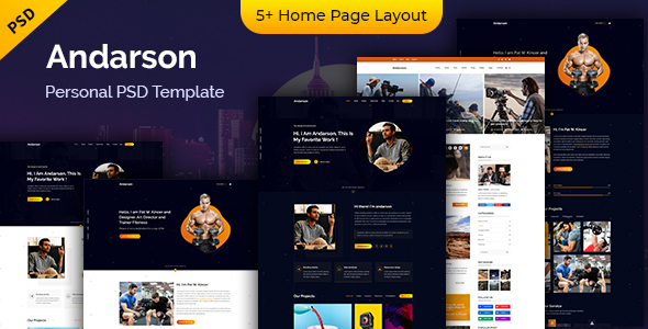 Andarson - Personal PSD Template - Portfolio Creative