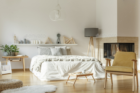 Cozy bedroom with rug Stock Photo by bialasiewicz | PhotoDune